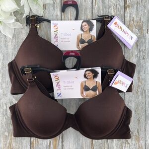 Women's Smoothing T-Shirt Bra 2-Pack Size 38B